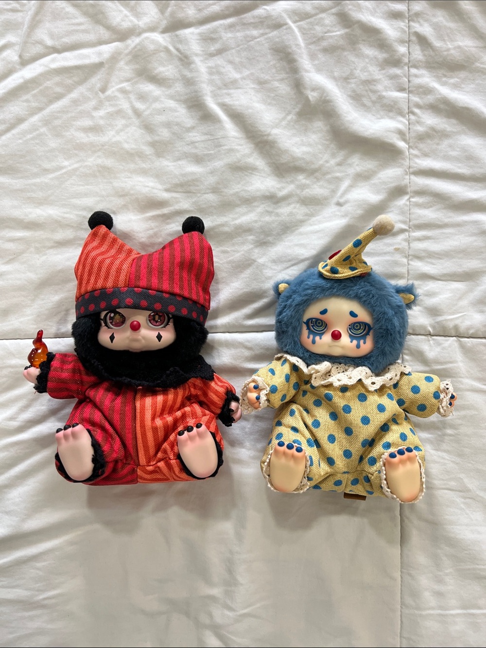 Dreamland Circus Clown Plush Doll Set of 2 Collectible Dolls